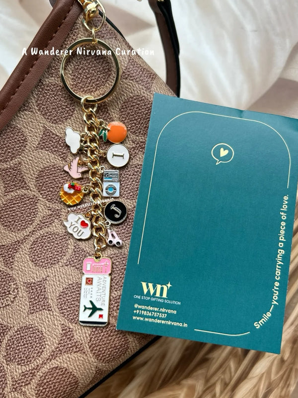 Voicemails to Isabelle Charm Keychain Bagcharm