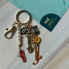 Logan Off Campus Inspired Personalised Beaded Keychain