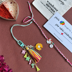 Bhaiya Bhabhi Flower Ganesha Boho set