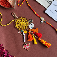Dreamcatcher boho Artist Smiley Moon Bhaiya Bhabhi Set