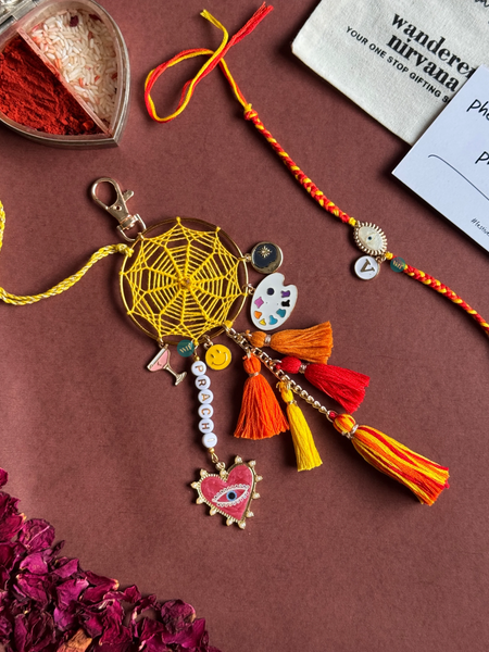 Dreamcatcher boho Artist Smiley Moon Bhaiya Bhabhi Set