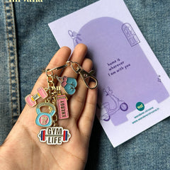 Gym Life Energy Keychain Bagcharm