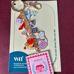 Mumma Martini Travel Diamond Home Keychain