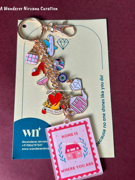 Mumma Martini Travel Diamond Home Keychain