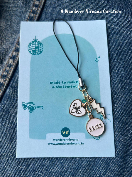 11:11  Thunder Dragonfly luck Phone charm