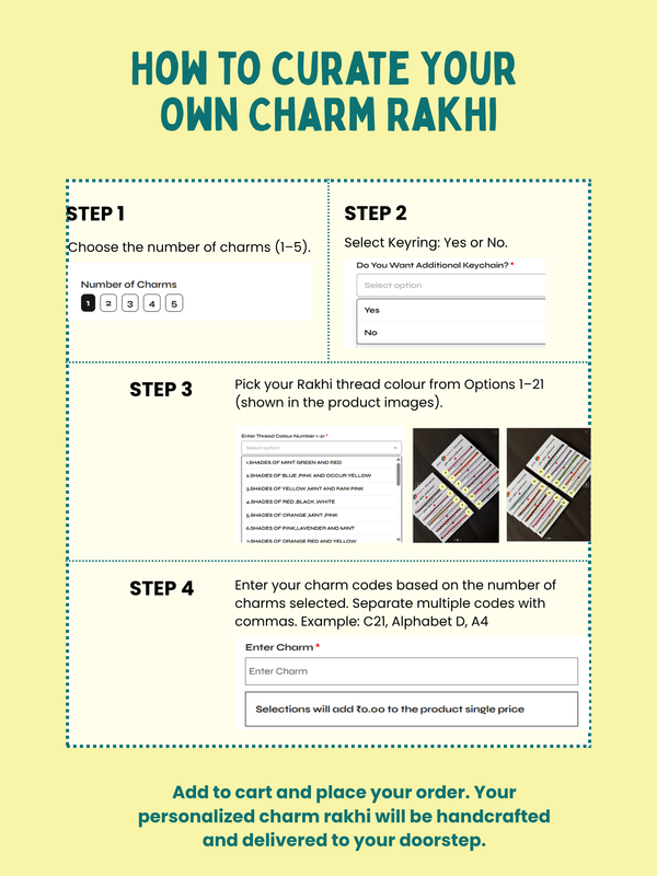 Curate Your Own Charm Rakhi