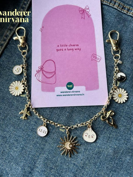 Golden Little Things| Kathmandu themed |  Bagcharm chain