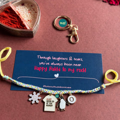 The Road Not Taken Penguin Bhai Rakhi Keychain