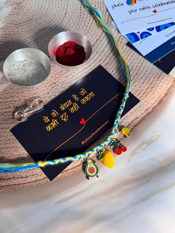 Fruit Overloaded Rakhi Keychain
