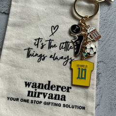 A Beautiful Game Football Keychain| Neymar Jr Inspired Personalised Football Keychain