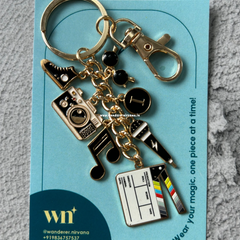 Lights Camera Action Keychain