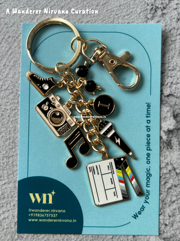 Lights Camera Action Keychain