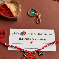 Basketball Charm Rakhi Keychain
