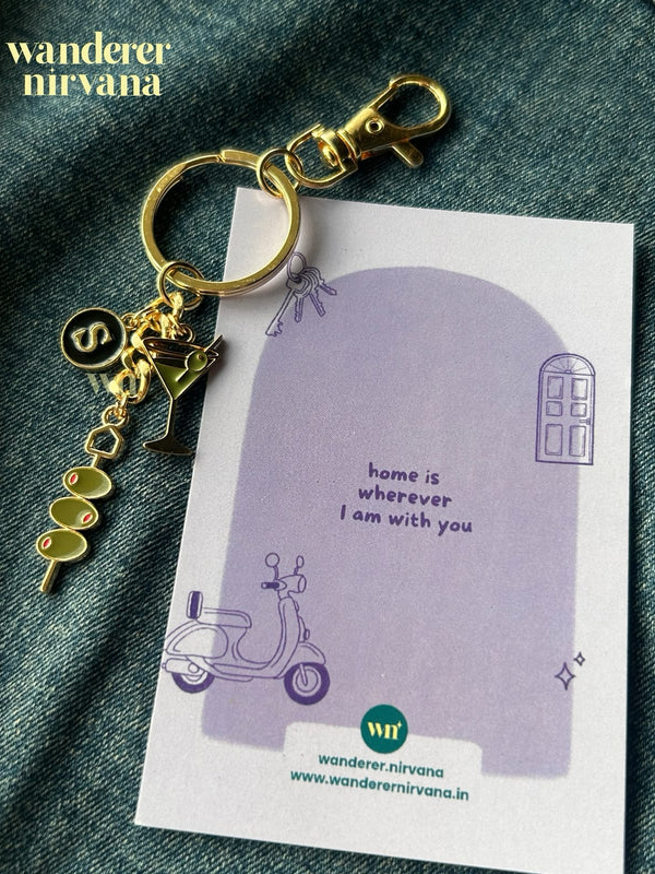 Martini Olives you Keychain Bagcharm