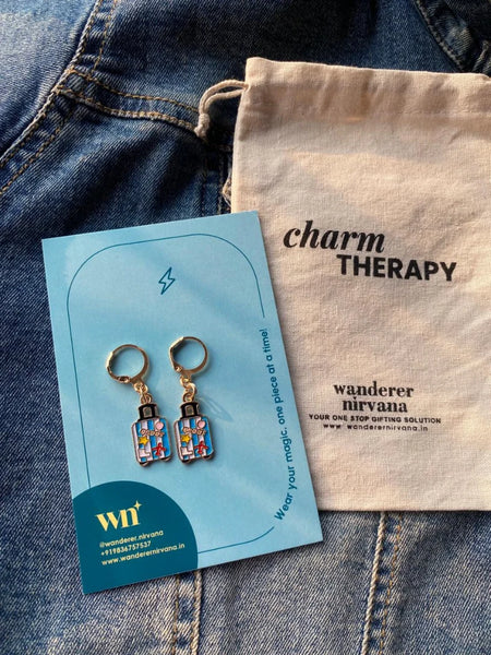 Travel Suitcase earrings