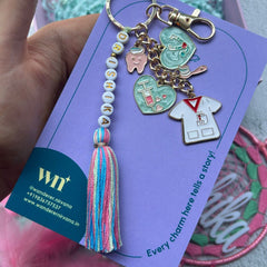 Dentist Doctor Boho Keychain