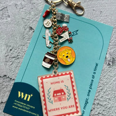Travel , Golden Retriever, Coffee , Mom Keychain