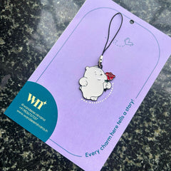Panda Rose Phonecharm