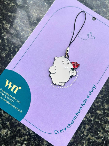 Panda Rose Phonecharm