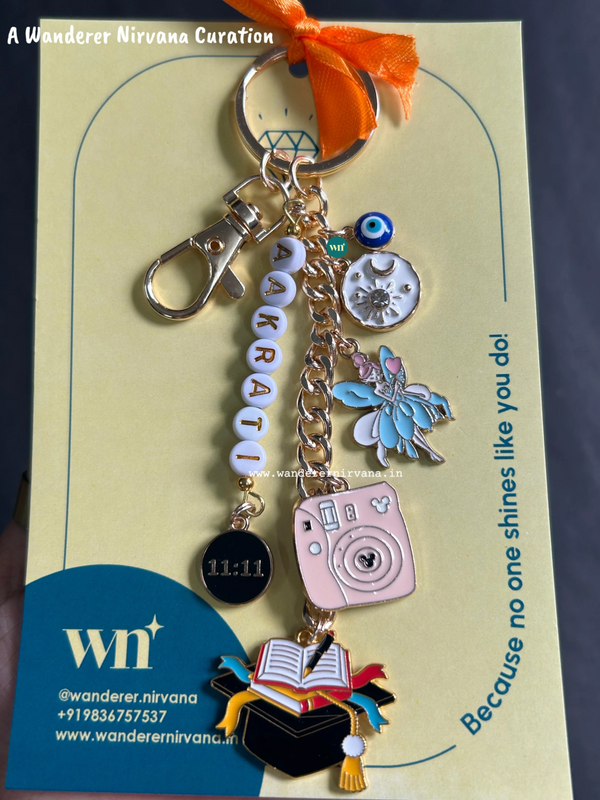 Personalised 11:11 Graduation Keychain | Dreams & Milestones Bagcharm