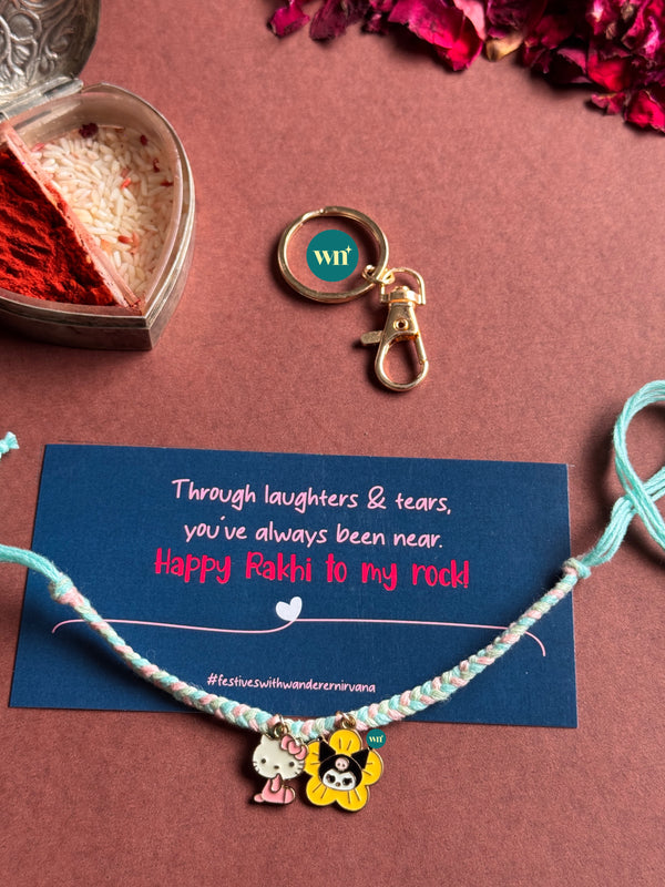 Kitty Kiromi Rakhi Keychain