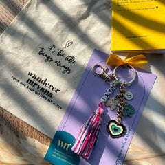 Masi Personalized peacock Evileye Keychain