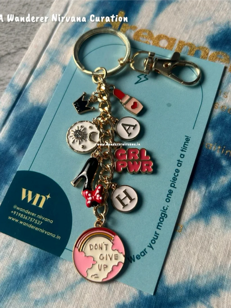 Allie Hannah Off Campus Inspired Personalised Keychain Bagcharm | Best Friend Aesthetic Custom Keychain